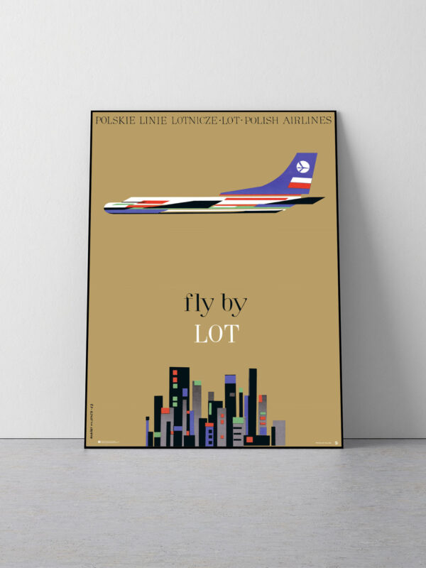 Plakat Fly by LOT